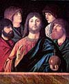Christ with apostles